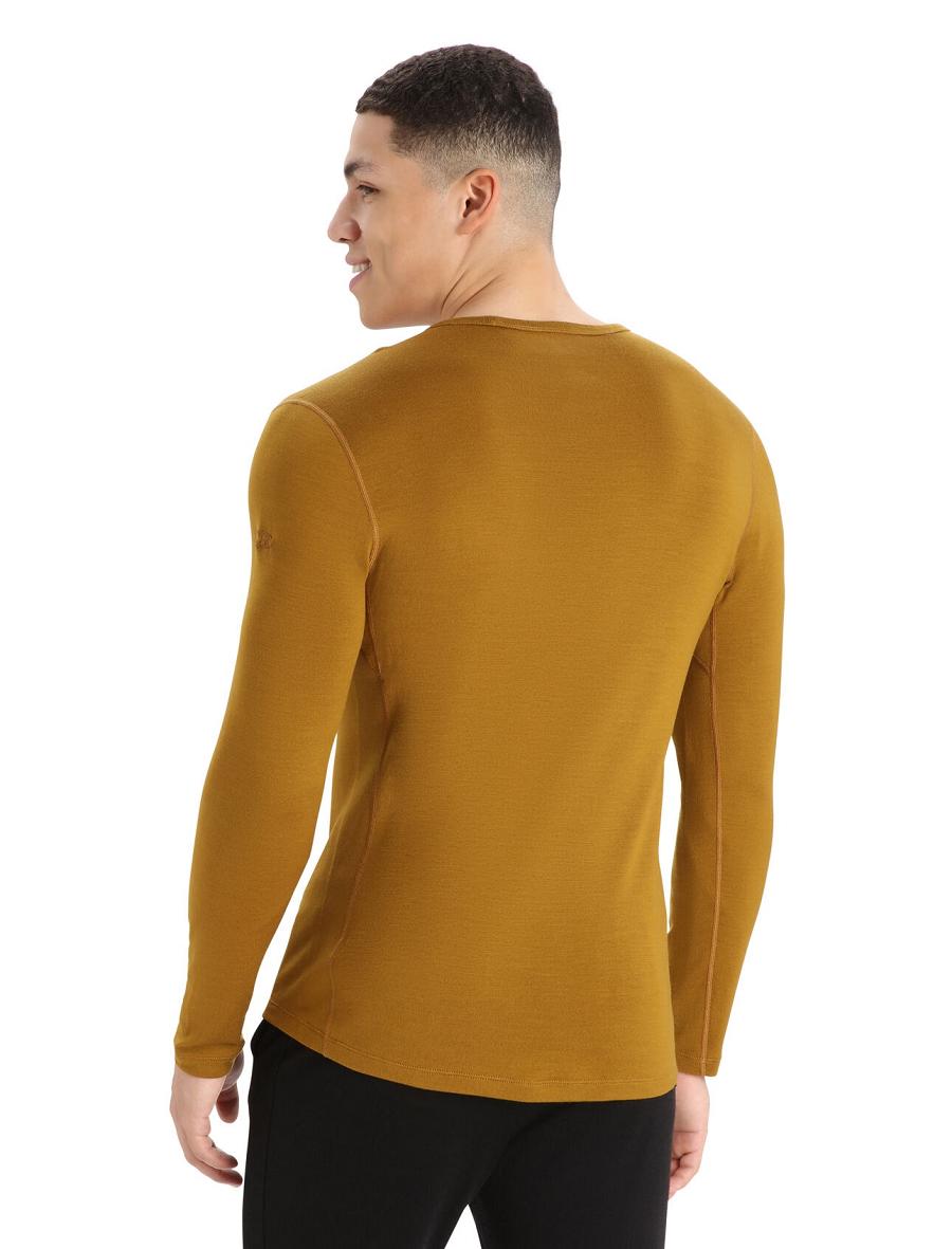 Clove Icebreaker Merino 260 Tech Long Sleeve Crewe Thermal Top Men's Base Layers | AU 1394MQZA